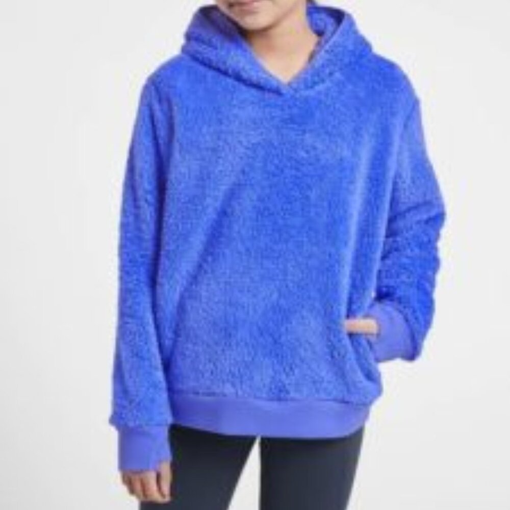 Athleta Girl So Snug Sherpa Hoodie Periwinkle Size XXL 16 years